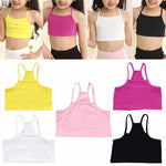 Girls Cotton Vest Teenage Bra Kids Candy Color Sports Breath Tank Tops Underwear - Too3Xclussiv3