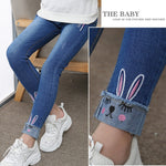 ZSIIBO girls jeans spring and autumn girls feet pants children's pants kids spring pants in the big children's pants - Too3Xclussiv3
