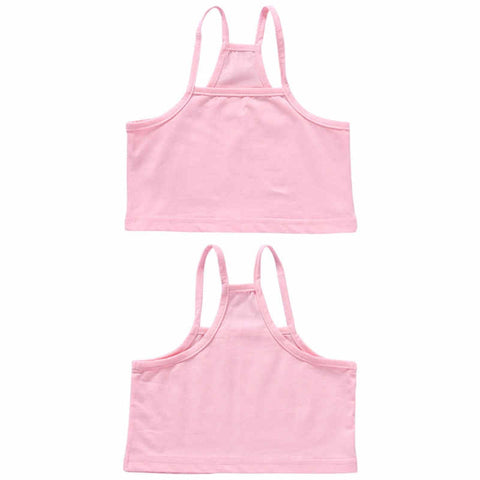 Girls Cotton Vest Teenage Bra Kids Candy Color Sports Breath Tank Tops Underwear - Too3Xclussiv3