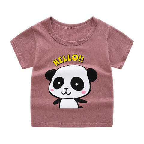 Children's short sleeve t-shirt cotton t-shirts boy kid boys and girls tops shirts children's T-shirt summer - Too3Xclussiv3