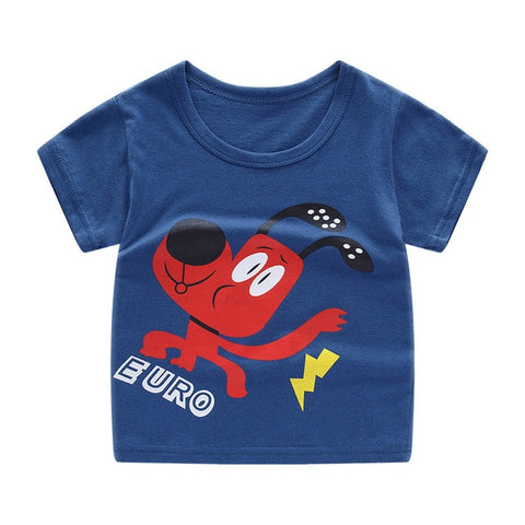 Children's short sleeve t-shirt cotton t-shirts boy kid boys and girls tops shirts children's T-shirt summer - Too3Xclussiv3