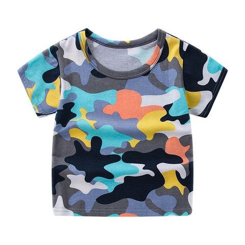 Children's short sleeve t-shirt cotton t-shirts boy kid boys and girls tops shirts children's T-shirt summer - Too3Xclussiv3