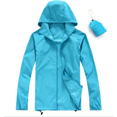 New Men's Quick Dry Skin Jackets Coats Ultra-Light Casual Windbreaker Waterproof Windproof Brand Clothing SEA211 - Too3Xclussiv3