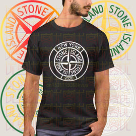 Stone 2020 New Summer Print Black T-Shirt Clothes Popular Shirt Cotton Tees Amazing Short Sleeve Unique for Men Island Tops - Too3Xclussiv3