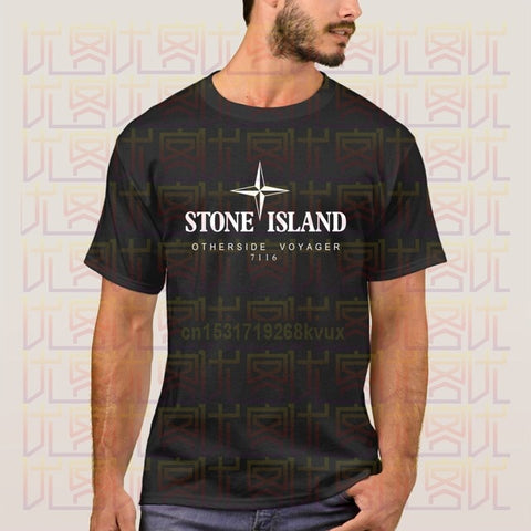 Stone 2020 New Summer Print Black T-Shirt Clothes Popular Shirt Cotton Tees Amazing Short Sleeve Unique for Men Island Tops - Too3Xclussiv3