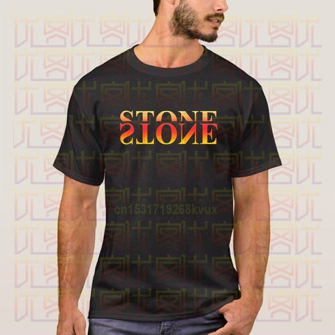 Stone 2020 New Summer Print Black T-Shirt Clothes Popular Shirt Cotton Tees Amazing Short Sleeve Unique for Men Island Tops - Too3Xclussiv3